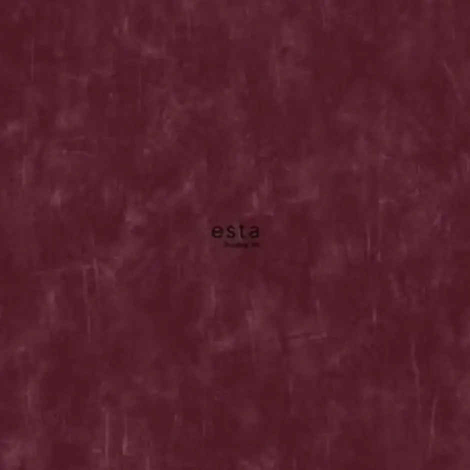 ESTAhome behang - geschilderd effect - bordeaux rood - 0.53 x 10.05 m
