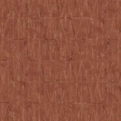 ESTAhome behang grafische lijnen terracotta bruin - 50 x 900 cm
