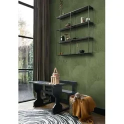 ESTAhome behang - grote bladeren - vergrijsd groen - 53 cm x 10.05 m