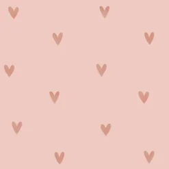 ESTAhome behang hartjes roze - 53 x 1005 cm