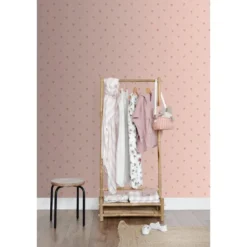 ESTAhome behang hartjes roze - 53 x 1005 cm