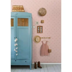 ESTAhome behang hartjes roze - 53 x 1005 cm