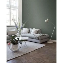 ESTAhome behang - honingraat-motief - groen en goud - 53 cm x 10,05 m