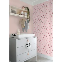 ESTAhome behang kersen roze - 50 x 900 cm