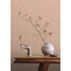 ESTAhome behang koraal licht terracotta - 50 x 900 cm