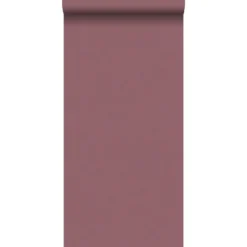 ESTAhome behang - linnenstructuur - bordeaux rood - 0.53 x 10.05 m