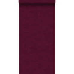 ESTAhome behang - linnenstructuur - bordeaux rood - 53 cm x 10,05 m