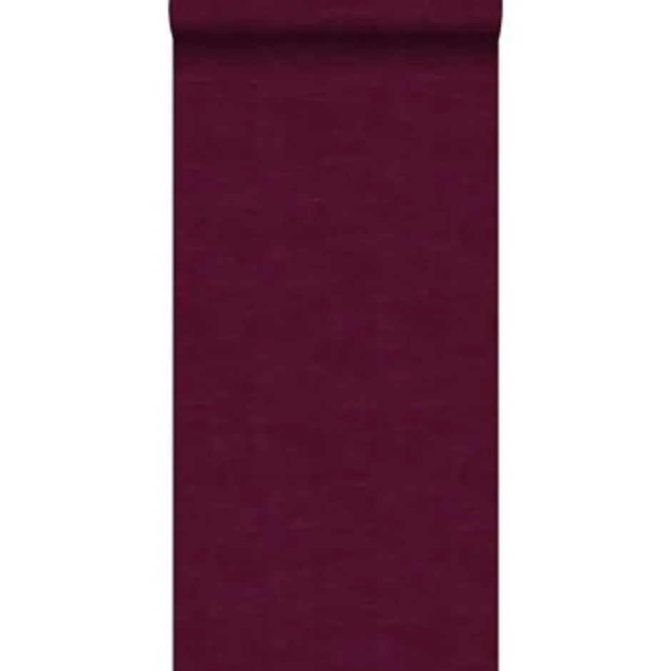ESTAhome behang - linnenstructuur - bordeaux rood - 53 cm x 10,05 m
