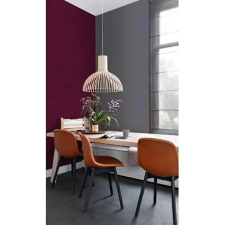 ESTAhome behang - linnenstructuur - bordeaux rood - 53 cm x 10,05 m