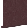 ESTAhome behang palmbladeren aubergine paars - 50 x 900 cm