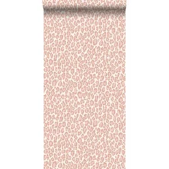 ESTAhome behang - panterprint - perzik roze - 0.53 x 10.05 m