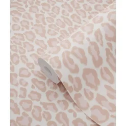 ESTAhome behang - panterprint - perzik roze - 0.53 x 10.05 m