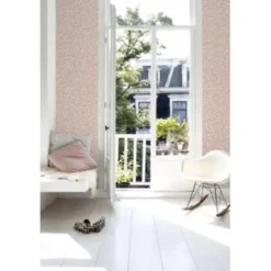ESTAhome behang - panterprint - perzik roze - 0.53 x 10.05 m