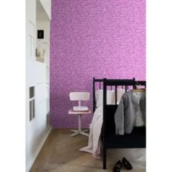 ESTAhome behang - panters - roze - 53 cm x 10,05 m