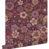 ESTAhome behang retro bloemen mauve paars - 50 x 900 cm