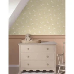 ESTAhome behang schattige ganzen geel - 50 x 900 cm