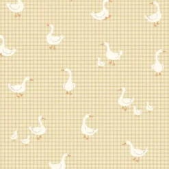 ESTAhome behang schattige ganzen geel - 50 x 900 cm