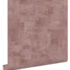 ESTAhome behang schilderachtige structuur mauve paars - 50 x 900 cm
