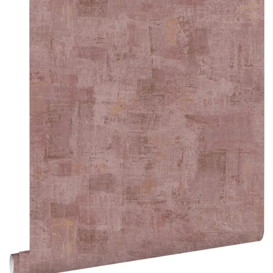 ESTAhome behang schilderachtige structuur mauve paars - 50 x 900 cm