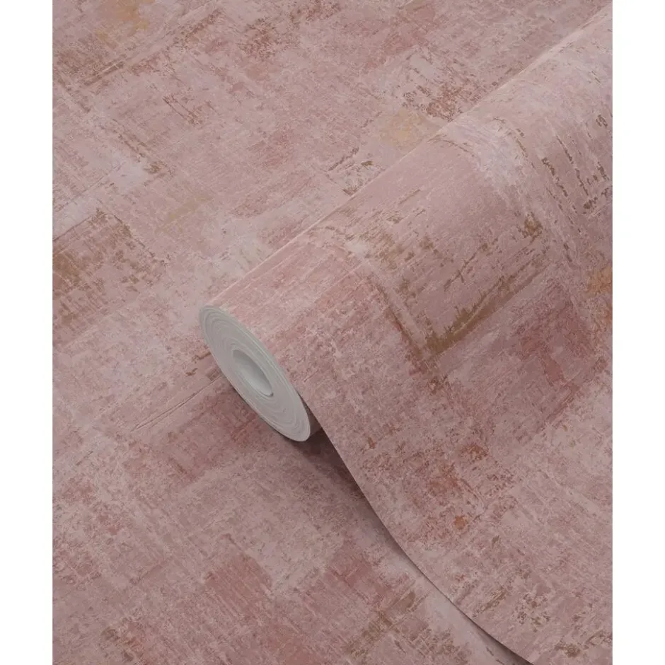 ESTAhome behang schilderachtige structuur mauve paars - 50 x 900 cm