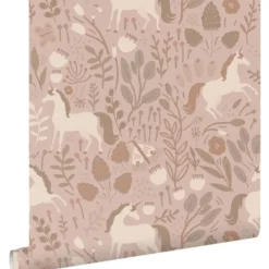 ESTAhome behang unicorns oudroze - 53 x 1005 cm