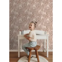 ESTAhome behang unicorns oudroze - 53 x 1005 cm