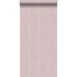 ESTAhome behang - visgraat-motief - oudroze - 0.53 x 10.05 m