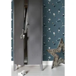 ESTAhome behang voetbalspelers donkerblauw - 50 x 900 cm