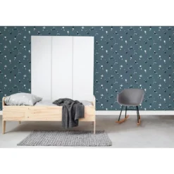 ESTAhome behang voetbalspelers donkerblauw - 50 x 900 cm