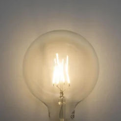 E27 3-staps dimbaar LED spiraal filament G125 4W 450 lm 3000K