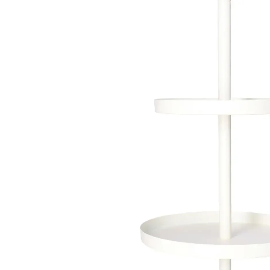 Etagere - wit - metaal - 3-laags - 25 x 35 cm - hapjes/high tea