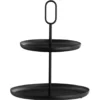 Etagère Julia - zwart metaal - 36xØ30 cm