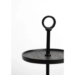 Etagère Lutek - Zwart - 2 Laags