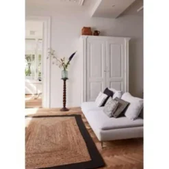 Eva Interieur Vloerkleed Jute - Naturel/Antraciet - 140x190