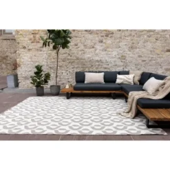 Eva Interior Buitenkleed Esta Naturel/wit - 340 x 240 cm