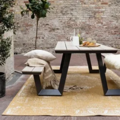 EVA Interior buitenkleed Sage geel/okergeel - 230 x 160 cm