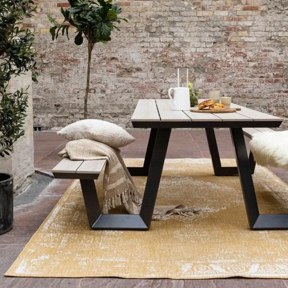 EVA Interior buitenkleed Sage geel/okergeel - 230 x 160 cm