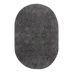 EVA Interior ovaal buitenkleed Dahl zwart - 230 x 160 cm