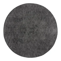 EVA Interior rond buitenkleed Dahl zwart - 200 x 200 cm