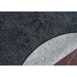 EVA Interior rond buitenkleed Dahl zwart - 200 x 200 cm