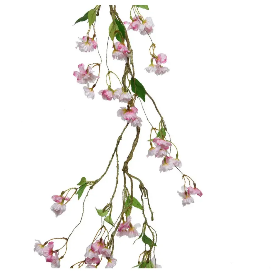 Everlands Bloemenslinger - bloesem - lichtroze - 130 cm