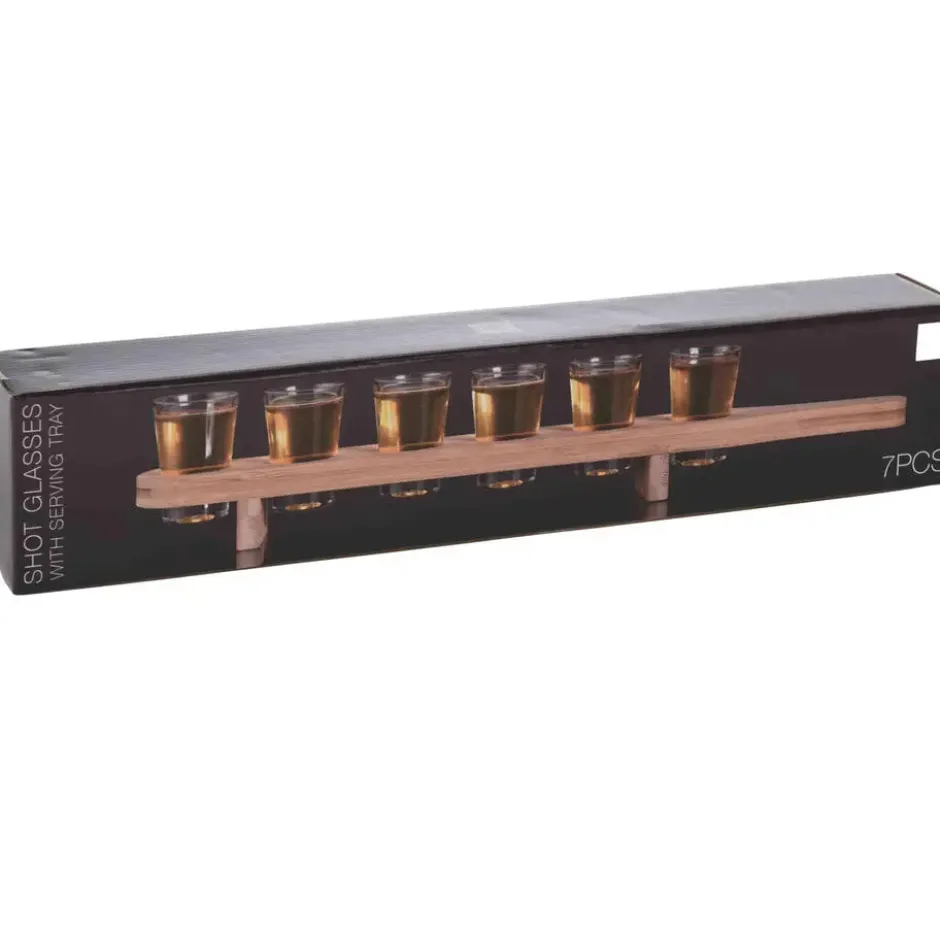 Excellent House Shotglaasjes houder - Bamboe - 45 cm