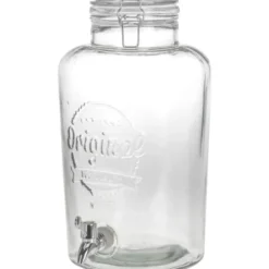 Excellent Houseware Drank dispenser/limonadetap - glas - 8 Liter