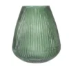 Excellent Houseware Vaas - glas - groen - 25 x 37 cm