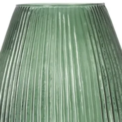 Excellent Houseware Vaas - glas - groen - 25 x 37 cm