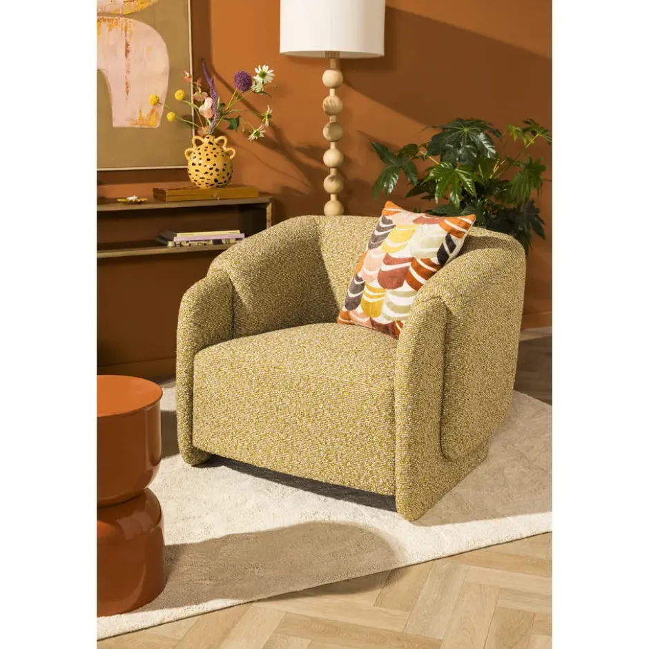 Fauteuil Lauren - okergeel