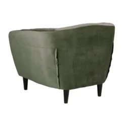 Fauteuil Thyrza - fluweel - groen