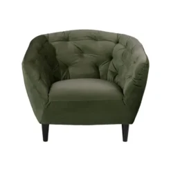 Fauteuil Thyrza - fluweel - groen