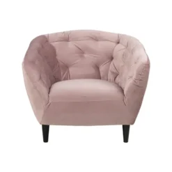 Fauteuil Thyrza - fluweel - oudroze
