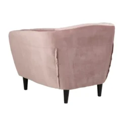 Fauteuil Thyrza - fluweel - oudroze